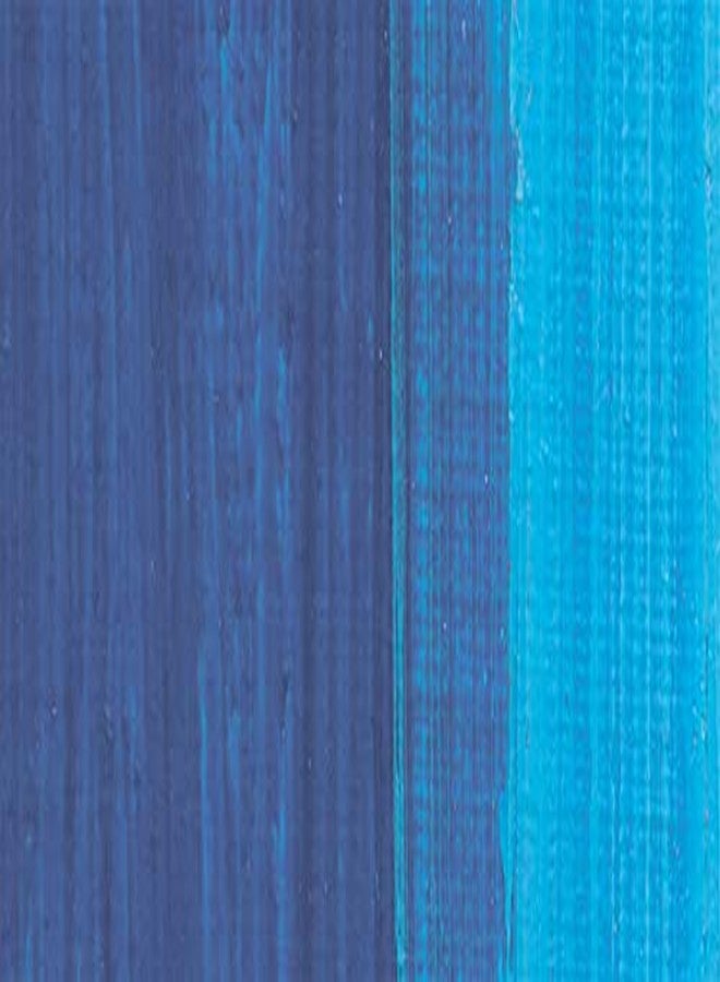 LUKAS Studio Professional Oil Color Paint High Pigment Professional Artist Paint - 37 ml Tube - Cyan Blue (Primary) - Image 2