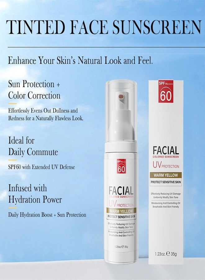 ZARICS Tinted Sunscreen, Tinted Moisturizer with SPF, Tinted Sunscreen for Face, Tinted SPF 60, Oil Control & Moisturizing Skin Tone Correcting, Radiance Skin, Perfect for Mothers Day Gifts &Beach Must Haves - Image 2