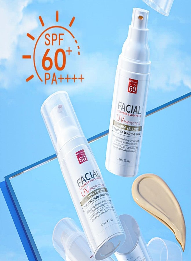 ZARICS Tinted Sunscreen, Tinted Moisturizer with SPF, Tinted Sunscreen for Face, Tinted SPF 60, Oil Control & Moisturizing Skin Tone Correcting, Radiance Skin, Perfect for Mothers Day Gifts &Beach Must Haves - Image 4