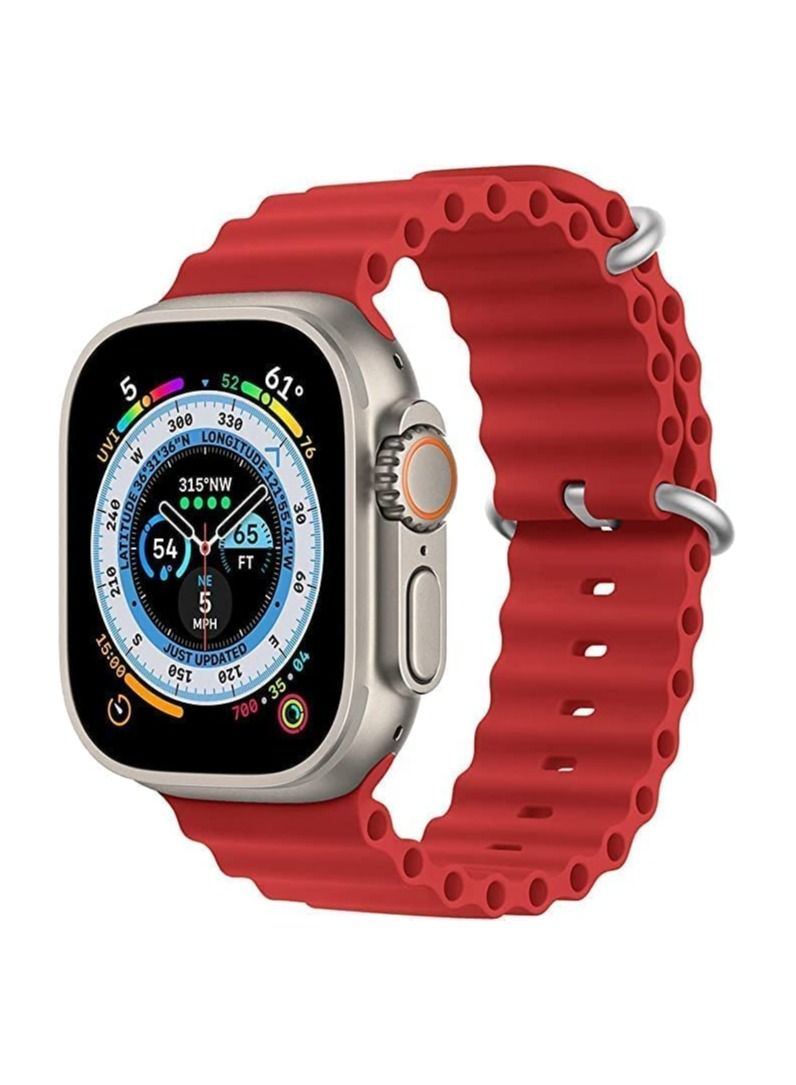 Sport New Silicone Band Compatible with Apple Watch Ultra Ocean 38/40/41mm Strap for iWatch Series Ultra 8 7 6 5 SE - Image 1
