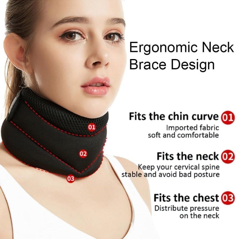 Soft foam cervical brace, cervical support belt, relieve neck pain and reduce cervical pressure - Image 3