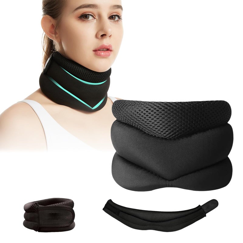 Soft foam cervical brace, cervical support belt, relieve neck pain and reduce cervical pressure - Image 1