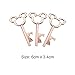 XONOR 50Pcs Vintage Skeleton Key Bottle Openers with 50pcs Escort Card Tag and Twine for Wedding Party Favors Rustic Decoration Rose Gold - Image 2