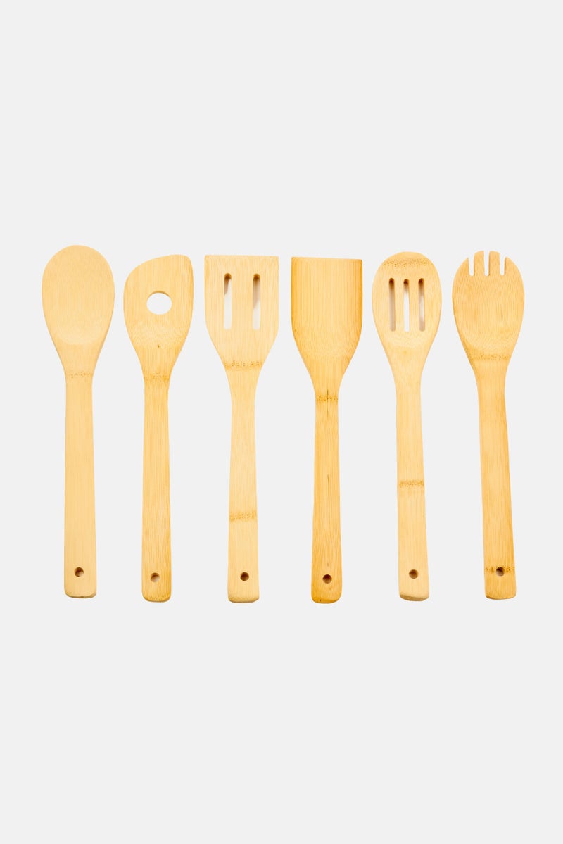 Bombay 6 Pieces Kitchen Cooking Utensils With 1 Holder, Grey - Image 2