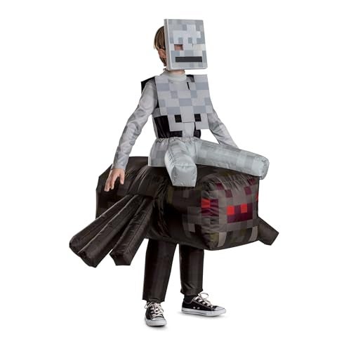 Disguise Minecraft Spider Jockey Inflatable Costume Official Minecraft Inflating Ride One with Air Inflating Fan Child Size 46 - Image 5