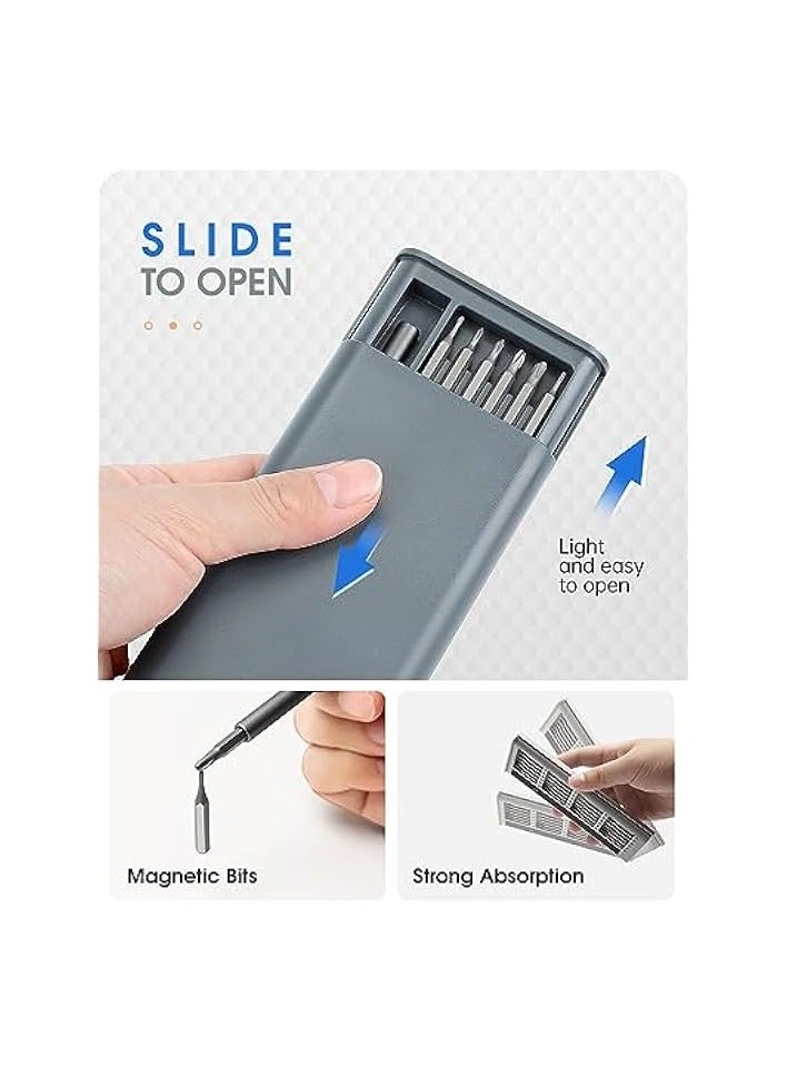 erorex Precision Screwdriver Set, 24 in 1 Mini Screwdriver, Magnetic Driver Bits Set, Set, S2 Alloy Steel Pocket Manual Screwdriver Tool Set, Repair Tool Kit - Image 3