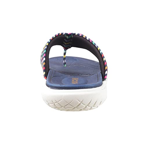 Mochi Women's Blue Fashion Comfy Thong Everyday Slipper UK/7 EU/40 (32-1763) - Image 4