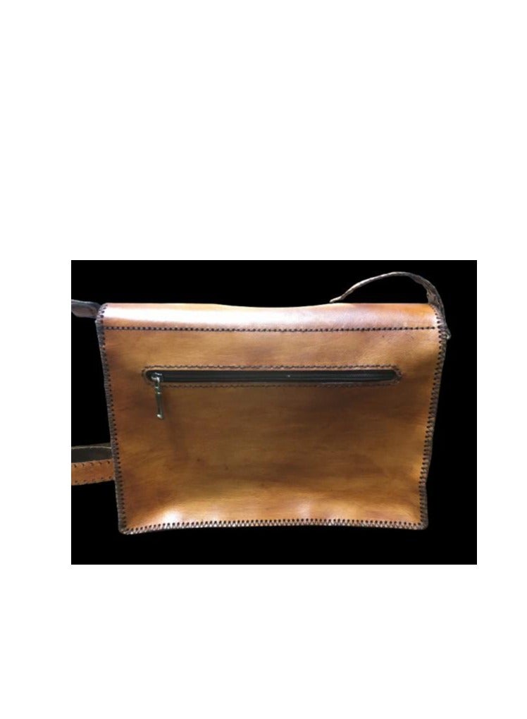 Butterfly cross bag Handmade natural leather big size - Image 3