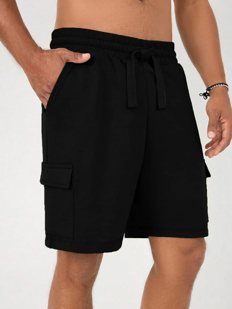 NOBERO  NOBERO Men's Black Cargo Shorts for Men | Best Price UAE