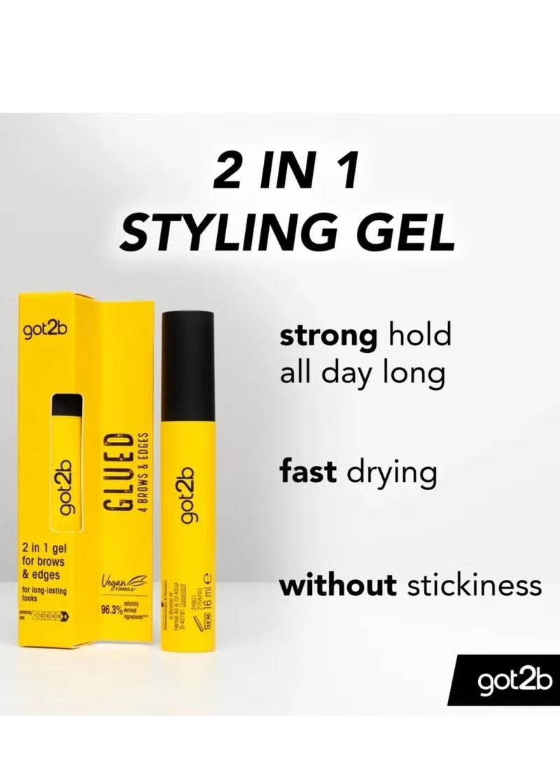 Got2b 2in 1 gel for brows & edges for gong lasting looks - Image 1
