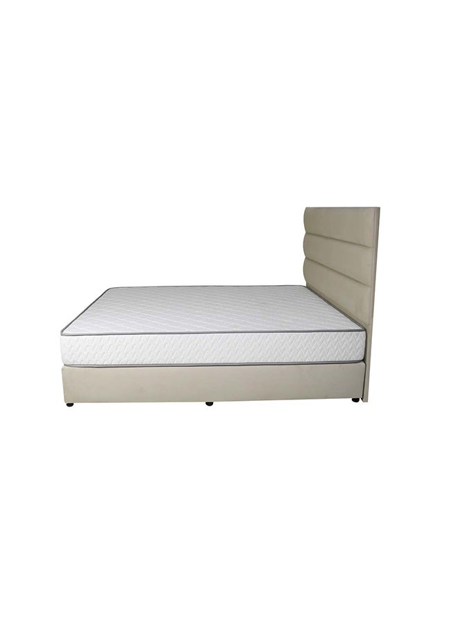 Bed and Mattress Zone Serenity Upholstered Bed 203 X 180 King Size Beige Color, Mattress Size-200x180cm (Mattress sold separately)  - Image 4