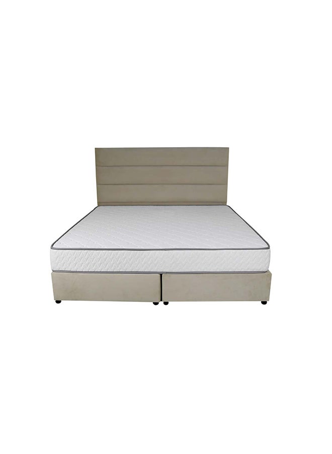 Bed and Mattress Zone Serenity Upholstered Bed 203 X 180 King Size Beige Color, Mattress Size-200x180cm (Mattress sold separately)  - Image 3