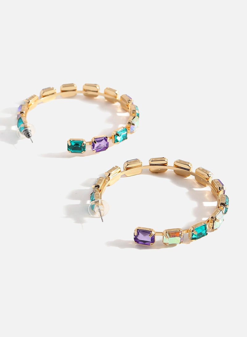 SOHI Party Artificial Hoop Earring Jewellery - Image 3