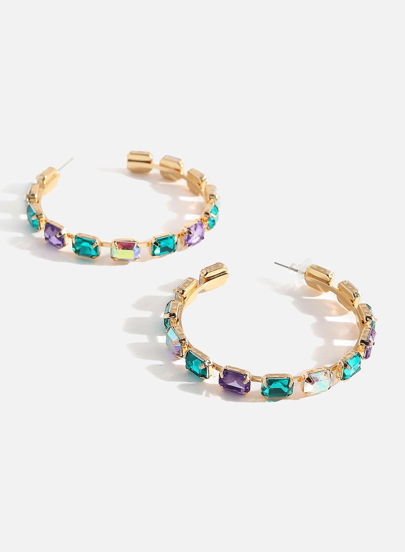 SOHI Party Artificial Hoop Earring Jewellery - Image 2