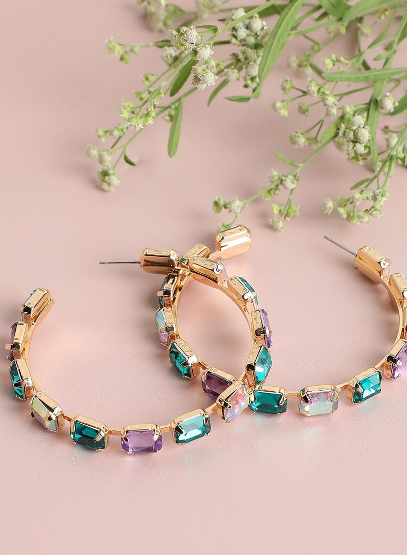 SOHI Party Artificial Hoop Earring Jewellery - Image 5