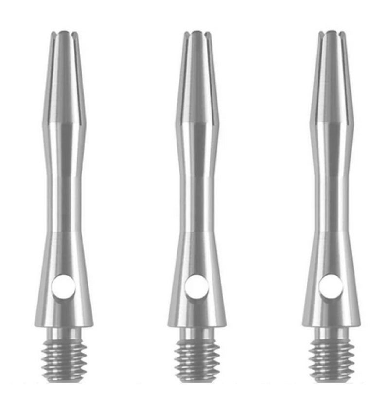 US Darts Silver Aluminum Dart Shafts - 3 Sets (9 shafts), 2BA Ex-Short Length + O'rings - 1 1/4 in - Image 2