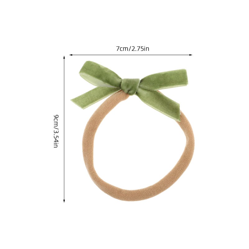 32Pcs Soft Velvet Elastic Headbands With Bow For Newborns And Infants Random Style - Image 3