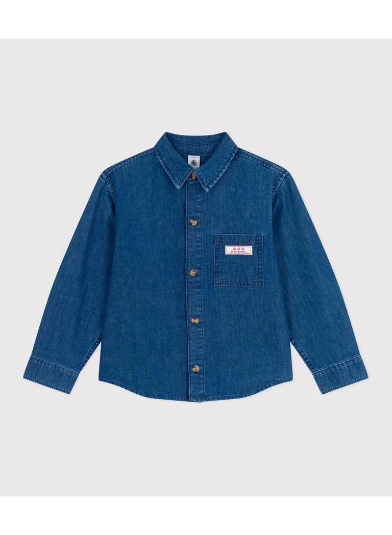 بيتي باتو Children's plain denim shirt