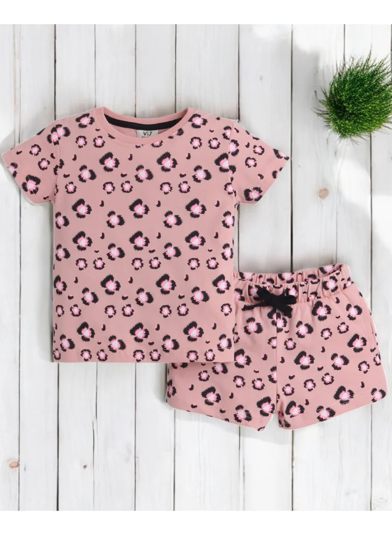 victor and jane Victor and Jane - All-Over Printed T-shirt and Shorts Pyjama Set