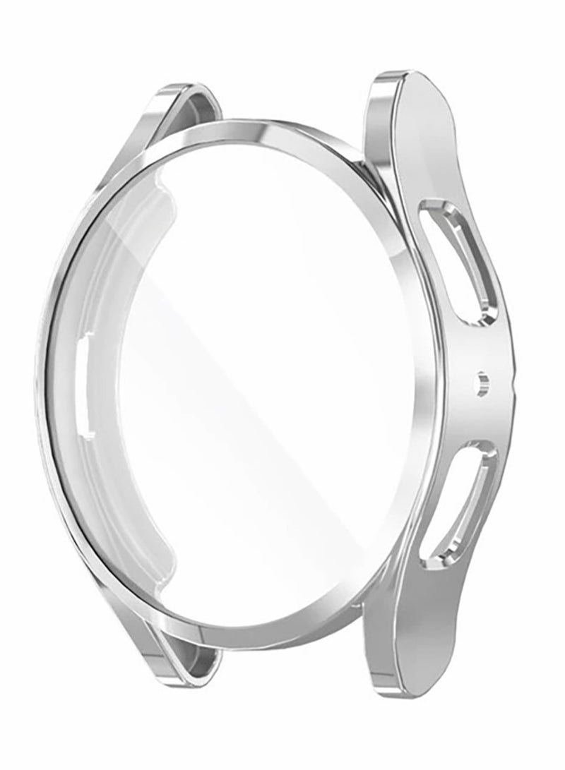 جراب لساعة سامسونج جالاكسي ووتش 5 44 ملم سبورت من البولي يوريثان الحراري مع شاشة حماية كاملة، ويعمل على امتصاص الصدمات (فضي)  Samsung Galaxy Watch 5 (44mm) - Image 1