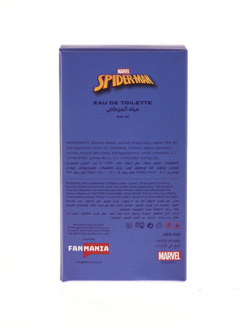MARVEL Pretty Things By UrbanHaul X Marvel Spiderman Perfume for Boys 50ML - Image 3