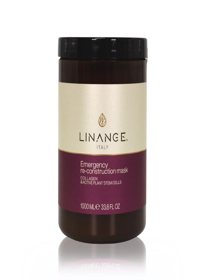 LINANGE Emergency Reconstruction Mask for Very Damaged Hair - Nourishing Hair Treatment, 1000ml / 33.8 oz. - Image 1
