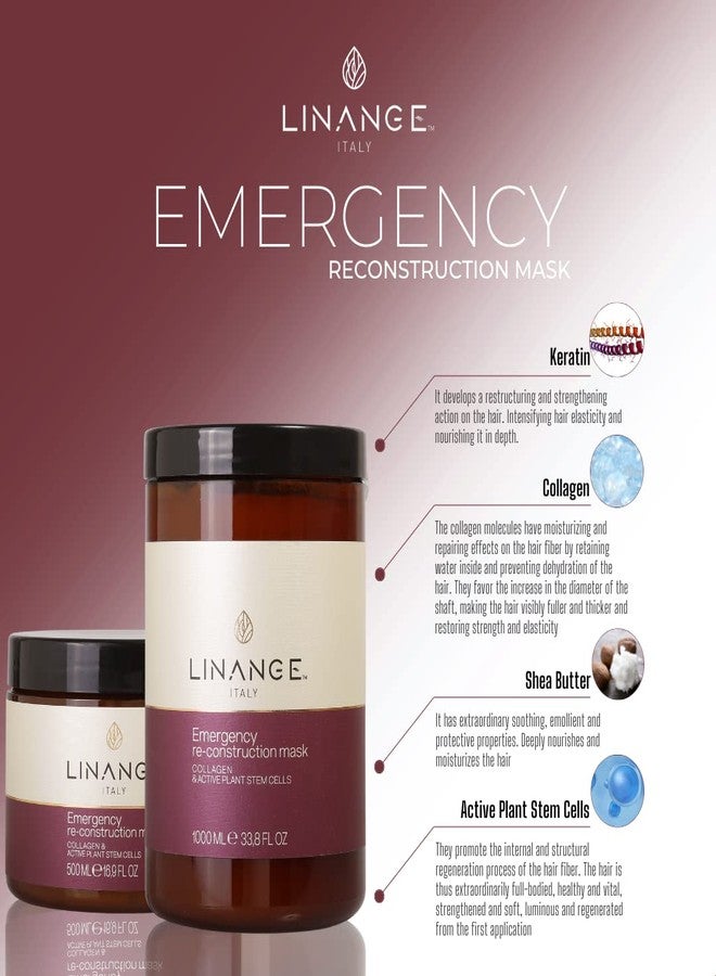 LINANGE Emergency Reconstruction Mask for Very Damaged Hair - Nourishing Hair Treatment, 1000ml / 33.8 oz. - Image 5
