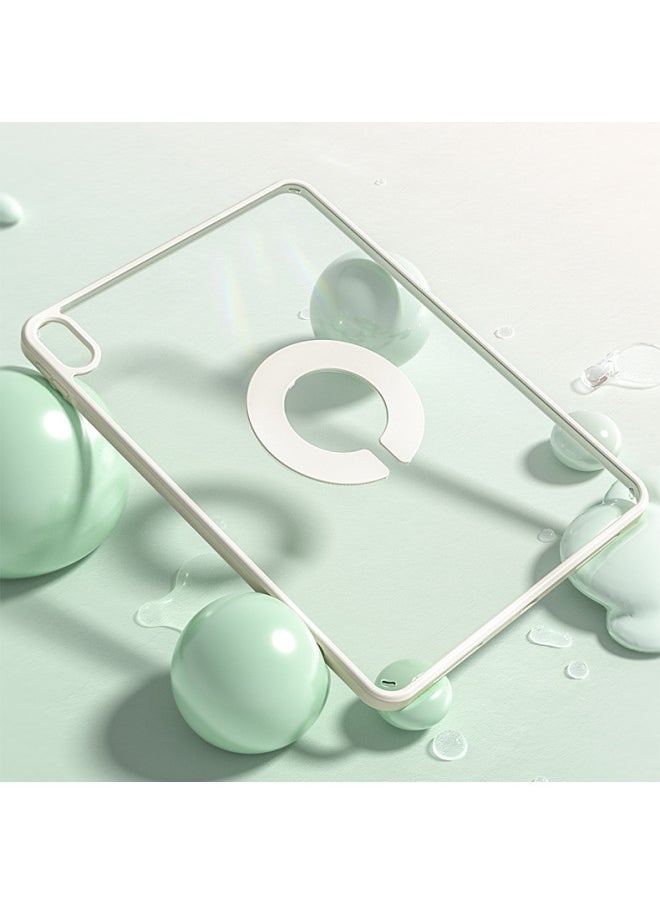 2024 For Apple Ipad11 Shell Pro13 Inch Protective Cover Separate Flat Air6 Buckle Mini7 Silicone-Color:Baby Powder-Aurora 4 (Shell Cover Buckle)-Applicable Model:Pro7-13 Inches (2024 Models)  - Image 5
