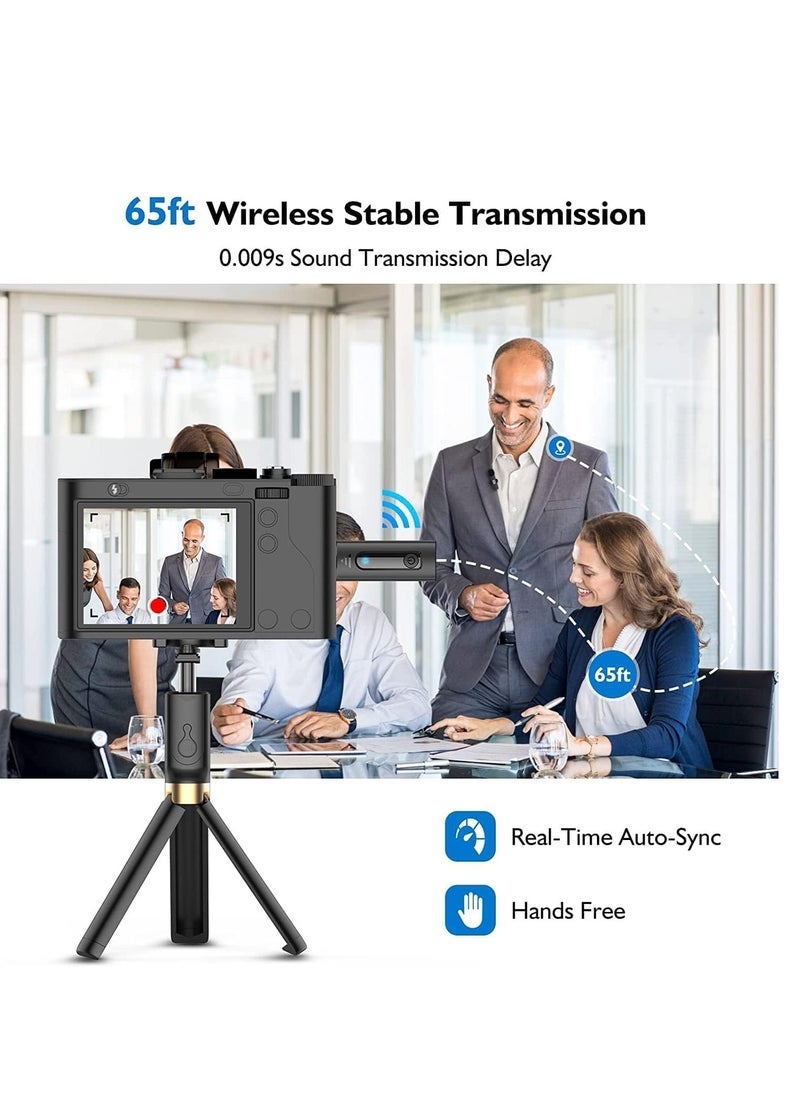 Gravity Professional Wireless Lavalier Microphone for iPhone, Android Phone, Camera - Recording Condenser Mic Ultra Low Delay, Lapel Noise canceling Mic for Video YouTube Interview Tiktok Vlog - Image 4
