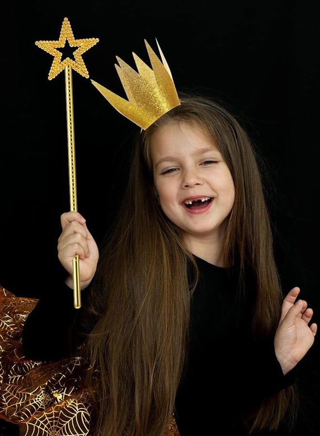 4 Piece Crown Star Magic Wand Party Princess Role Play Dress Up Set Kids Birthday Gift Party Supplies - Image 2