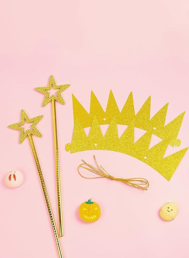 4 Piece Crown Star Magic Wand Party Princess Role Play Dress Up Set Kids Birthday Gift Party Supplies - Image 4