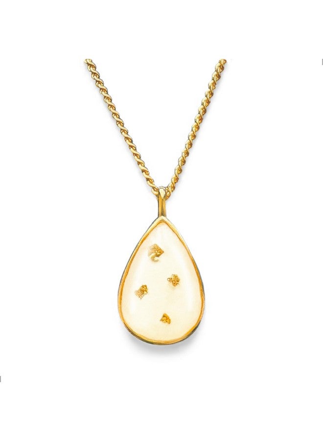 Milky Treasures Gold Necklace DIY Breastmilk Jewelry Making Kit | Gold Plated 925 Sterling Silver Pendant | Breastfeeding Keepsake | New Mom Gifts | Lactation | Mother's Day [Full KIT] - Image 1