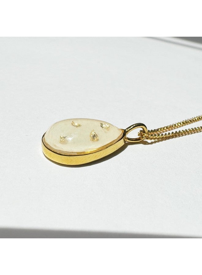 Milky Treasures Gold Necklace DIY Breastmilk Jewelry Making Kit | Gold Plated 925 Sterling Silver Pendant | Breastfeeding Keepsake | New Mom Gifts | Lactation | Mother's Day [Full KIT] - Image 4