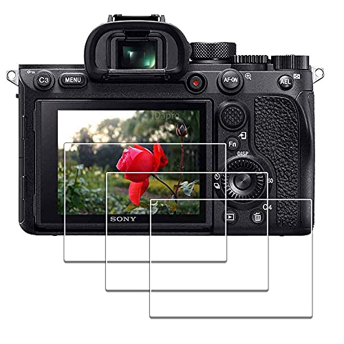 iDaPro Screen Protector for Sony Alpha A7R IV / A7R III / A7R II / A7 III / A7 II / A7S III / A7S II A7RIV A7RIII A7RII A7III A7II A7SIII A7SII [3 Pack] Tempered Glass Easy Installation - Image 1