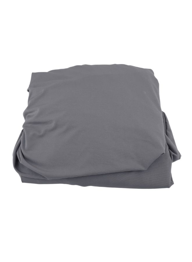 Loquat Elastic Polyester Sofa Cover Pure Color Stretch Slipcover Flexible Couch Cover Grey - Image 1