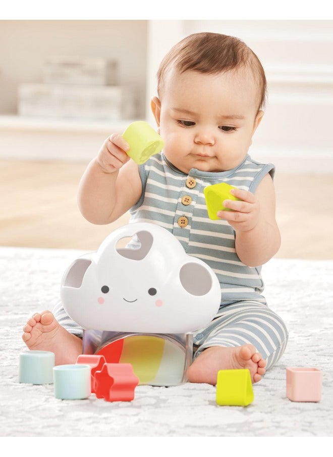 Skip Hop Skip Hop Shape Sorting Toy with Shapes and Feelings, Shape Sorting Baby Toy, Silver Lining Cloud  - Image 2
