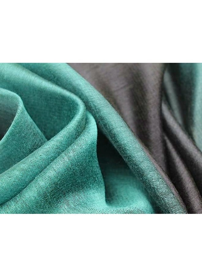 Cotton Silk Scarf Elegant Soft Wraps Color Shade Scarves For Women (Gradient - Green) - pzsku/Z834D95B0C67CB3043916Z/45/_/1735567075/10bf5ba6-9838-423a-905d-7f51b056e951