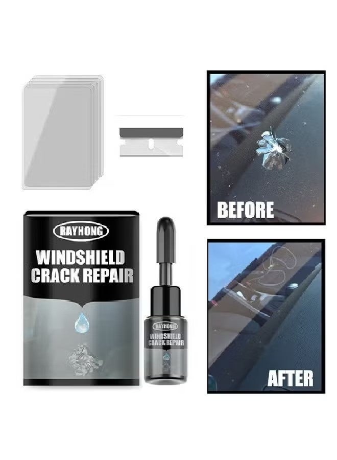 Windshield Crack Repair Kit – Quick Fix Glass Chip & Crack Repair Adhesive | Car Windshield Repair Fluid for Cracks & Chips, Easy to Use - Image 1