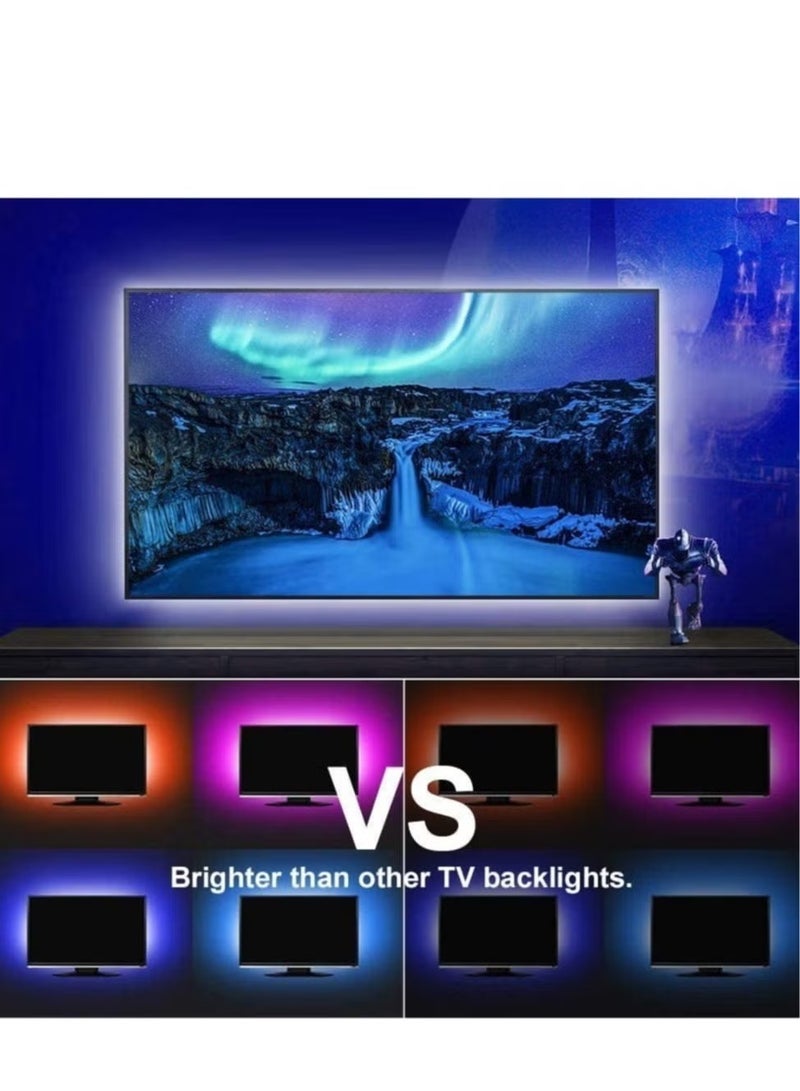 Raxoom LED Light Strip 2M USB RGB Waterproof Decoration Lighting with Remote Control for Bedroom Kitchen Hotel Home TV Back (Color Changing) - Image 3