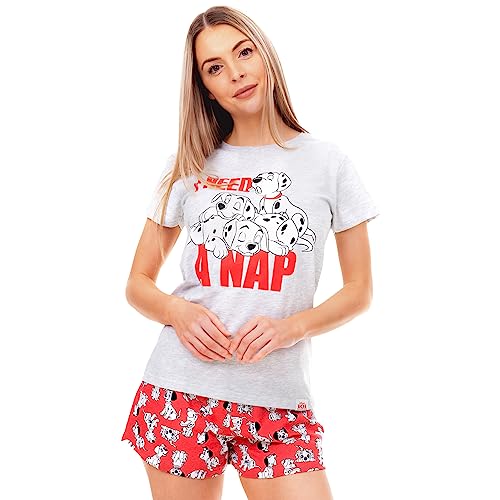 Disney Pajamas Women | 101 Dalmatians Pajama Set | Short Summer Pjs Grey Medium - Image 2