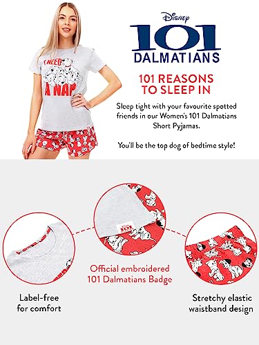 Disney Pajamas Women | 101 Dalmatians Pajama Set | Short Summer Pjs Grey Medium - Image 4