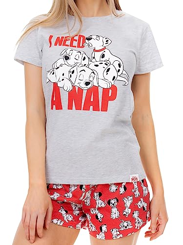 Disney Pajamas Women | 101 Dalmatians Pajama Set | Short Summer Pjs Grey Medium - Image 3