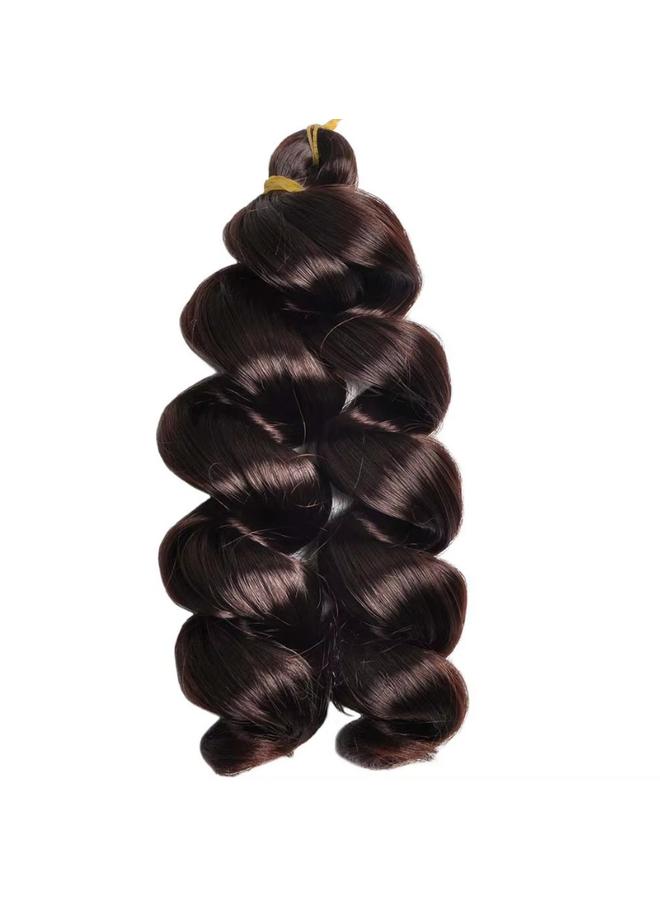 الأزرق جي دبليو شعر مستعار أفريقي أنثى Loose Curl لفائف الكروشيه - Image 1