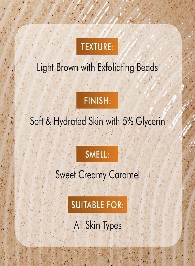 إم كافيين غسول الجسم المقشر mCaffeine 7%، 300 مل | 1% حمض الساليسيليك و2% حمض اللاكتيك | غسول جسم شتوي للبشرة الجافة | يقلل من حب الشباب، وبشرة الفراولة، والشعر النامي تحت الجلد | بشرة ناعمة ورطبة | جل استحمام برائحة الكراميل الحلوة للنساء والرجال - Image 5