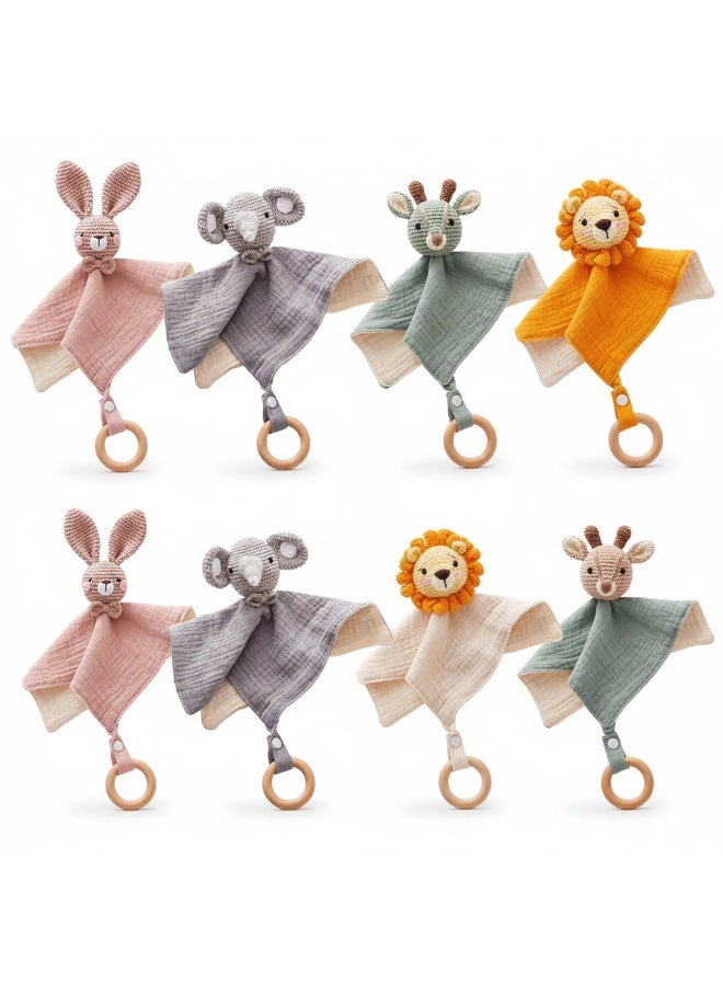 Bambimici Washcloths Muslin Cloths with Wooden Teething - Image 3