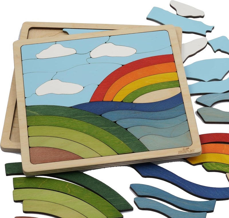 EKOPLAY ’s Rainbow Puzzle for Kids, 25 Piece Jigsaw Puzzle for Pre-School Kids, Learning Educational Toys Gifts for Boys Girls. - Image 4