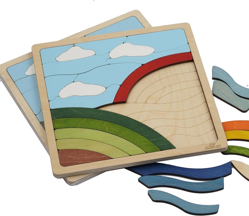 EKOPLAY ’s Rainbow Puzzle for Kids, 25 Piece Jigsaw Puzzle for Pre-School Kids, Learning Educational Toys Gifts for Boys Girls. - Image 3