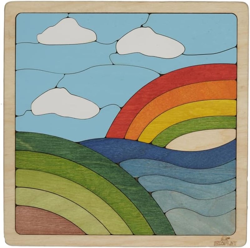 EKOPLAY ’s Rainbow Puzzle for Kids, 25 Piece Jigsaw Puzzle for Pre-School Kids, Learning Educational Toys Gifts for Boys Girls. - Image 1