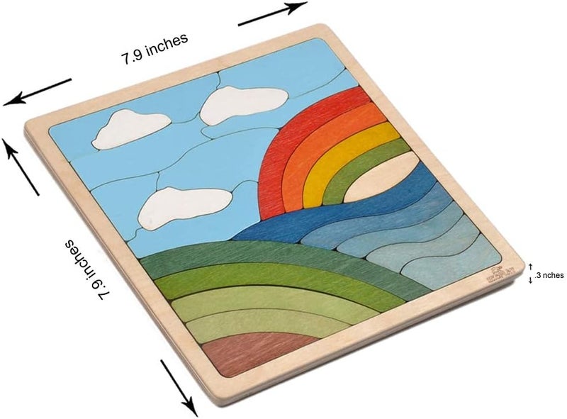 EKOPLAY ’s Rainbow Puzzle for Kids, 25 Piece Jigsaw Puzzle for Pre-School Kids, Learning Educational Toys Gifts for Boys Girls. - Image 2
