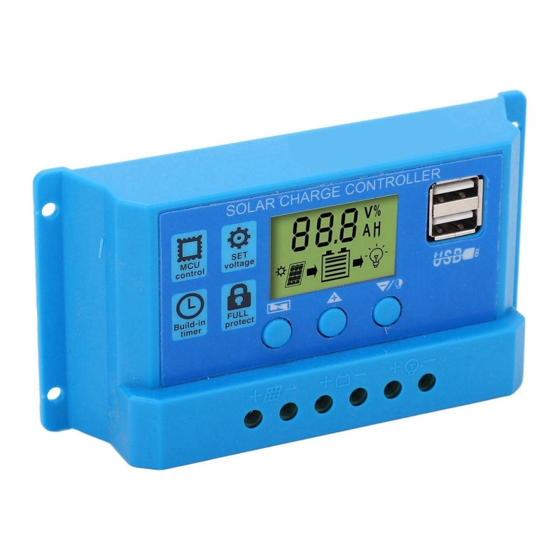 Solar Charge Controller LCD Display Adjustable Parameter - PWM Charging Management Multi Protection for Safer Solar Energy Use - Image 2